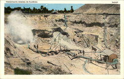 Phosphate Mining in Florida Postcard