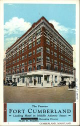 Fort Cumberland Hotel Maryland Postcard Postcard Postcard