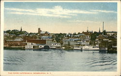 Water View of The Ferry Approach Newburgh, NY Postcard Postcard Postcard