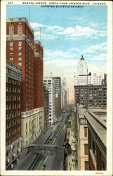 Wabash Avenue North from Jackson Boulevard Chicago, IL Postcard Postcard Postcard