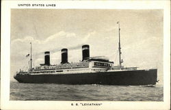 S.S. Leviathan-United States Lines Steamers Postcard Postcard Postcard