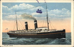 SS St. Louis Steamers Postcard Postcard Postcard