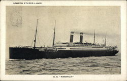 SS America Steamers Postcard Postcard Postcard