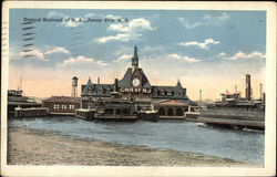 Central Railroad of NJ Jersey City, NJ Postcard Postcard Postcard