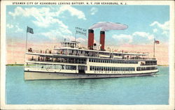 Steamer City of Keansburg, Battery Park New York, NY Postcard Postcard Postcard