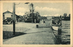 Steamer Frontenac, Gananoque Wharf Thousand Islands, ON Canada Ontario Postcard Postcard Postcard