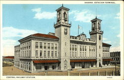 Central Railway Station Havana, Cuba Postcard Postcard Postcard