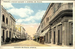 Galiano or Italia Avenue Havana, Cuba Postcard Postcard Postcard