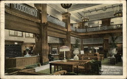 The Lobby at the Martin Hotel Postcard