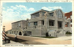 Mineral Wells Bath House Postcard