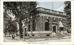 Street View of Post Office Postcard