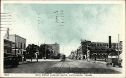 Main Street Looking South Postcard