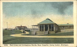 Red Cross and Contagious Wards, Base Hospital Postcard