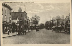 Memorial Square Looking West Postcard