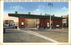 East Boston Entrance of the Sumner Tunnel Massachusetts Postcard Postcard Postcard