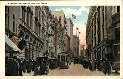 Businesses along Washington Street Boston, MA Postcard Postcard Postcard