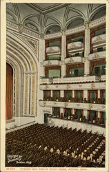 Interior View of New Boston Opera House Massachusetts Postcard Postcard Postcard