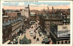 Bird's Eye View of Scollay Square Postcard