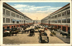 Fish Pier Boston, MA Postcard Postcard Postcard