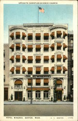 Hotel Minerva - Opposite Christian Science Church Postcard