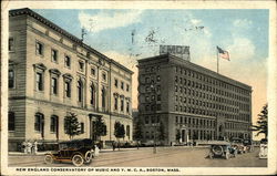 New England Conservatory of Music and YMCA Postcard