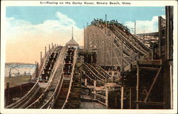 Racing on the Derby Racer Postcard