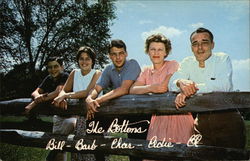 Oliver P. Bolton and Family Postcard