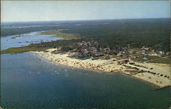 Aerial View of Swift's Beach Postcard