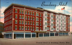 Broadway Hotel Boston, MA Postcard Postcard Postcard