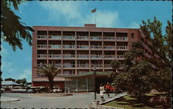 The Front Entrance of the Bermudiana Hotel Pembroke Parish, Bermuda Postcard Postcard Postcard