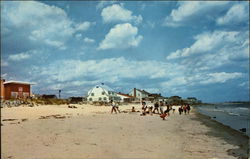 A View of the Clean White Sands Seabrook Beach, NH Postcard Postcard Postcard