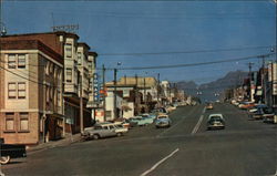 Argyle Street with Mt Arrowsmith in the Background Postcard