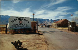 Main Gate at Fort Huachuca Postcard