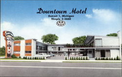 Downtown Motel Postcard