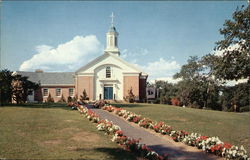 Fellowship House - 1955 - New Parish House of First Church in Swampscott, Congregational Postcard