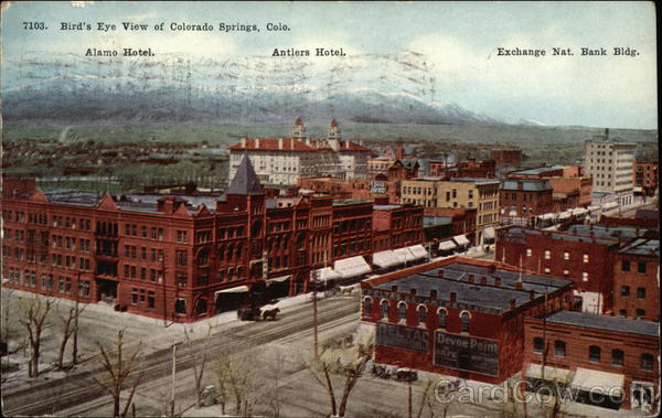 colorado springs make t-shirts of and Alamo Hotel, Bird's Hotel, View Antlers Eye