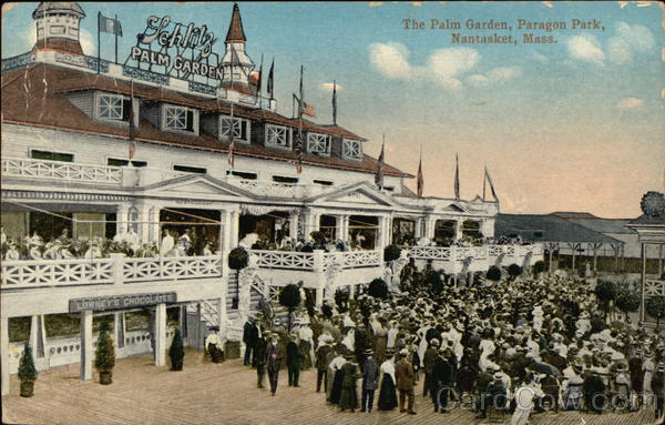 The Palm Garden, Paragon Park Nantasket Beach, MA Postcard