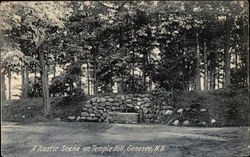 A Rustic Scene on Temple Hill Postcard