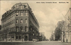 Albion Hotel on Cathedral Street Postcard