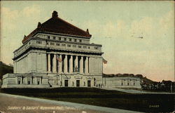 Soldiers' & Sailors' Memorial hall Pittsburgh, PA Postcard Postcard Postcard