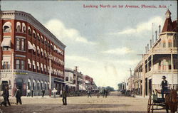 Looking North on 1st Avenue Postcard