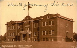 High School in Ritzville, WA Postcard