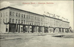 Street View of Alexander Block Postcard