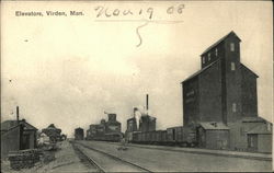 Elevators at Railway Virden, MB Canada Manitoba Postcard Postcard Postcard