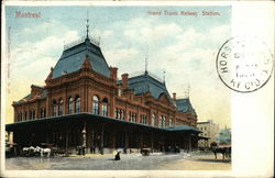 Grand Trunk Railway Station Montreal, QC Canada Quebec Postcard Postcard Postcard