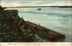 Where the Chicago Fast Mail Train Was Wrecked Postcard