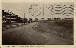 Bird's Eye View, New Post San Antonio, TX Postcard Postcard Postcard