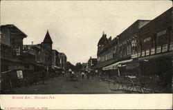 Horses and Carriages on Orange Avenue Postcard