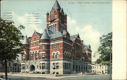 Street View of Court House Postcard