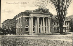 Street View of Ottauquechee Bank Woodstock, VT Postcard Postcard Postcard